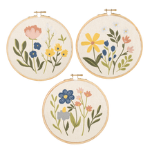 Load image into Gallery viewer, Embroidered Floral Wall Decor