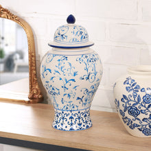 Load image into Gallery viewer, Large Indigo Temple Jar