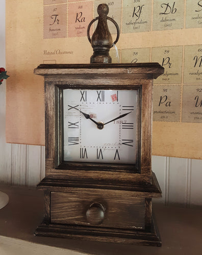 Shelf Clock with Drawer