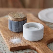 Load image into Gallery viewer, Marble Salt and Pepper Pinch Pots