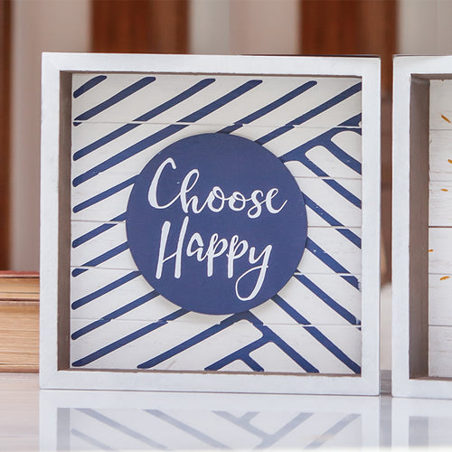 Choose Happy Box Sign