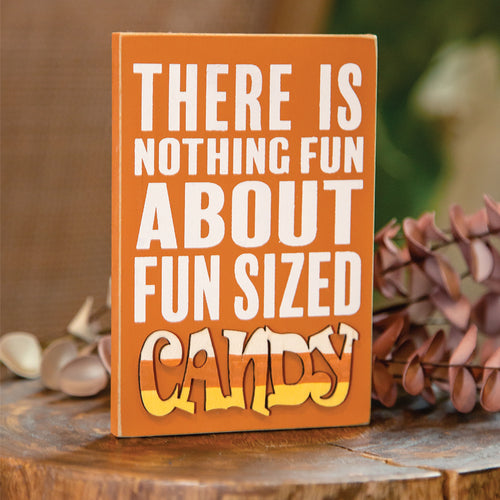 Fun Sized Candy Block Sign