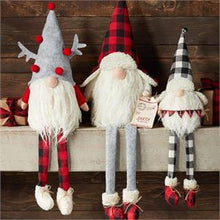 Load image into Gallery viewer, Santa Check Dangle Leg Gnome