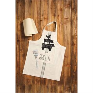 Grill Apron & Spatula Set