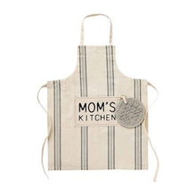 Load image into Gallery viewer, Mom&#39;s Kitchen Apron &amp; Pot Holder Set