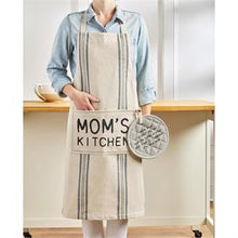 Load image into Gallery viewer, Mom&#39;s Kitchen Apron &amp; Pot Holder Set