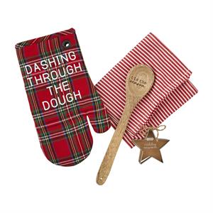 Dashing Through the Snow Oven Mitt Gift Set