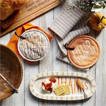 Load image into Gallery viewer, Hello Pumpkin Pot Holder &amp; Towel Set