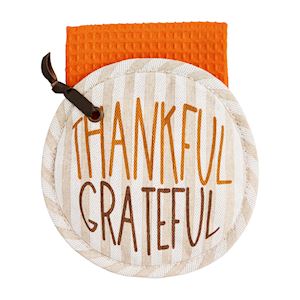 Thankful Pot Holder & Towel Set