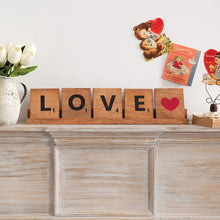 Load image into Gallery viewer, Love Tabletop Scrabble Sign