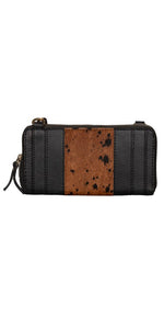 Genuine Cowhide Women's Crossbody Bag/Wristlet