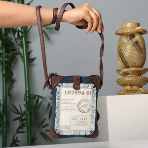 Atlas Crossbody, Navy Blue