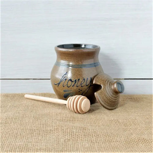 Handmade Pottery Honey Pot