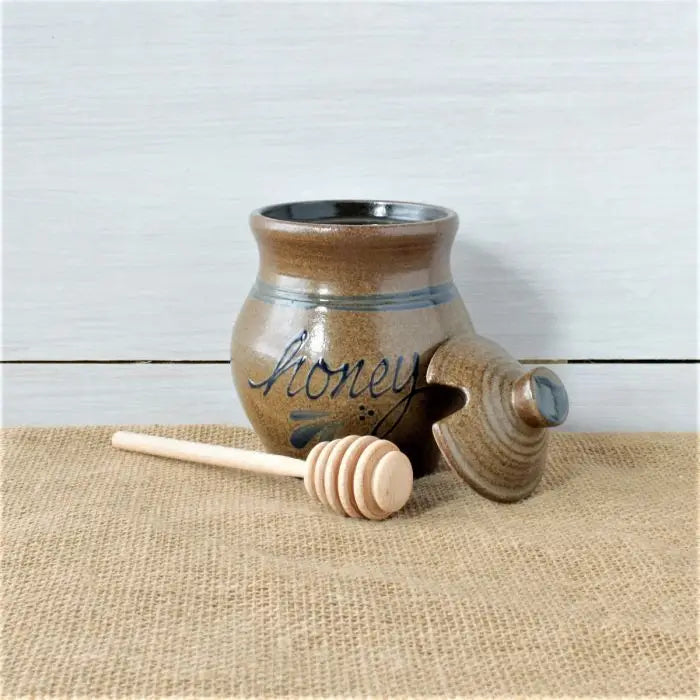 Handmade Pottery Honey Pot