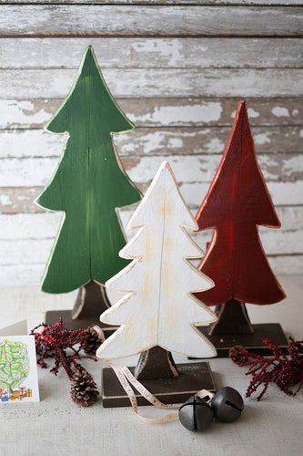 Painted Wooden Christmas Tree