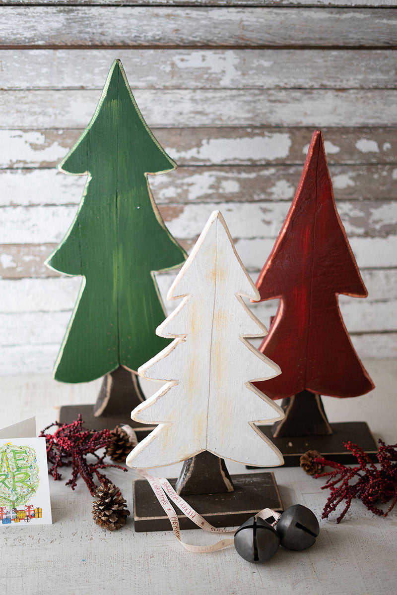 Painted Wooden Christmas Tree
