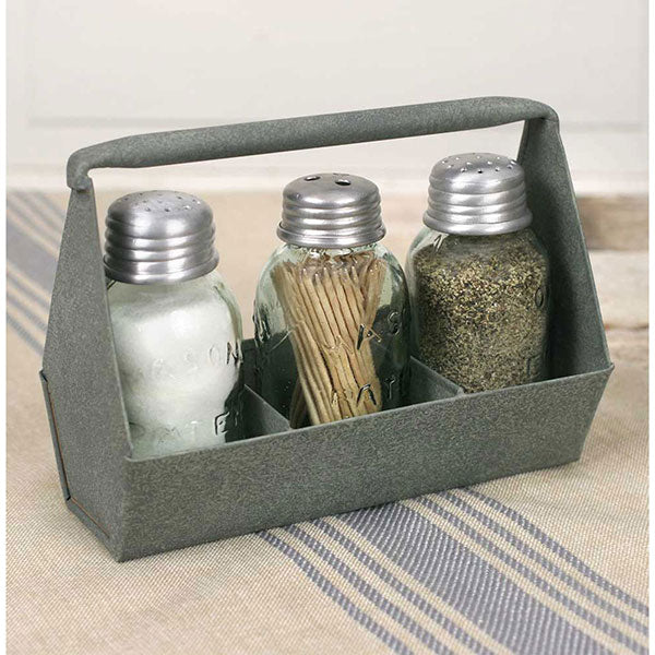 Toolbox Salt Pepper and Toothpick Caddy