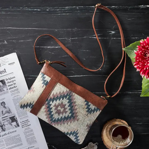 Medallion Up-Cycled and Durrie Crossbody