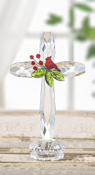 Cardinal Standing Cross