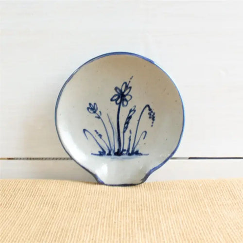 Handcrafted Rowe Pottery Spoon Rest