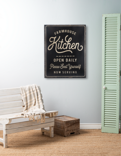 Oversized Embossed Farmhouse Kitchen Wall Decor