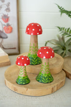 Load image into Gallery viewer, Painted Wooden Mushroom