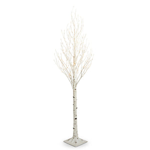 7' LIGHTED BIRCH TREE