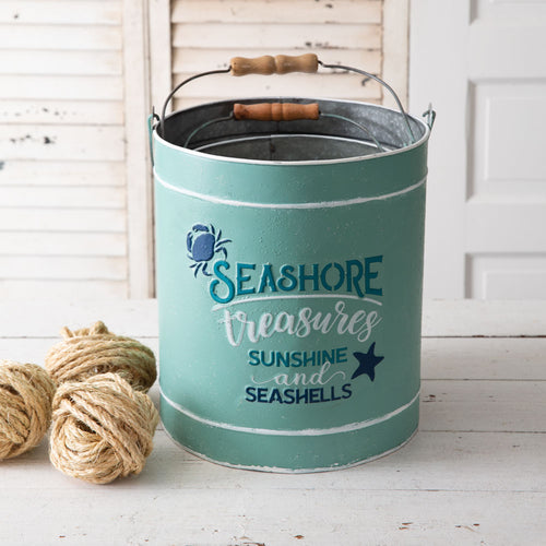 Seashore Treasures Galvanized Bucket