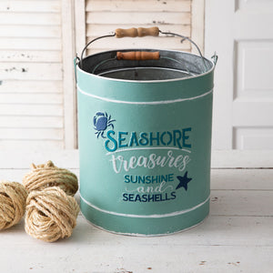 Seashore Treasures Galvanized Bucket