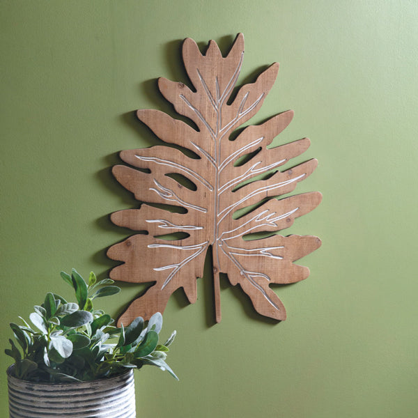 Philodendron Wood Wall Decor