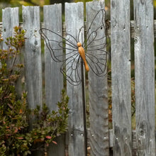 Load image into Gallery viewer, Wood Butterfly Garden Stake