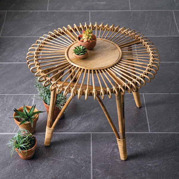 Rattan Side Table