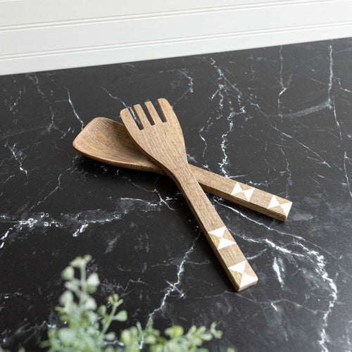 BARN QUILT SERVING UTENSILS