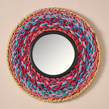 Load image into Gallery viewer, Choti Braided Recycled Sari Mirror