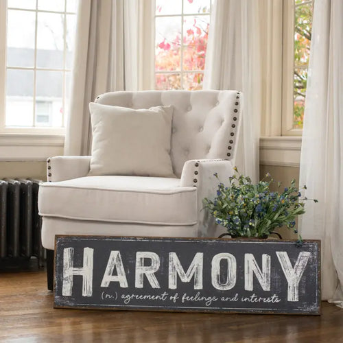 Harmony Metal Sign