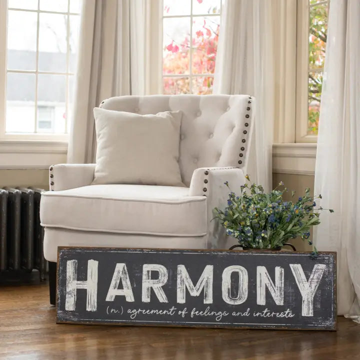 Harmony Metal Sign