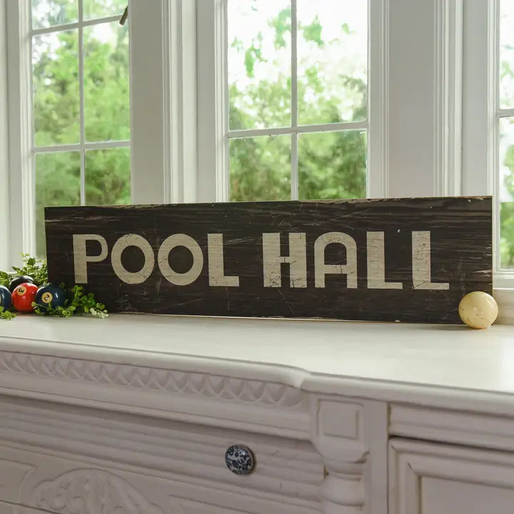 Pool Hall Sign