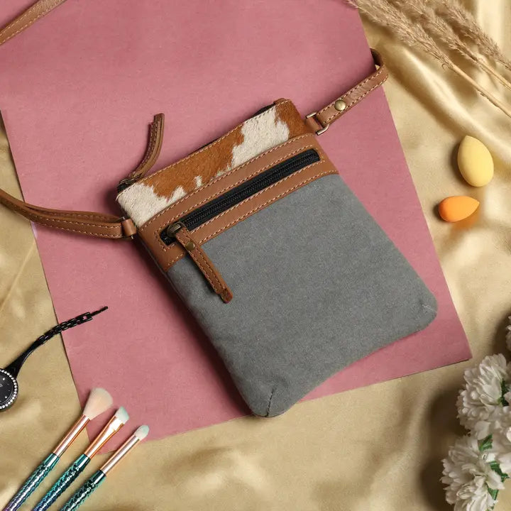 Cowhide Ava, Ash Gray