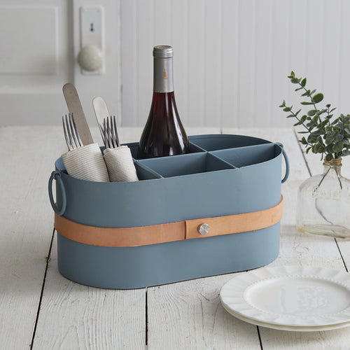 Slate and Leather Modern Organizer