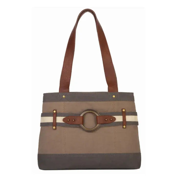 Rowen Oakley Re-Cycled Canvas Shoulder Bag