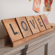 Load image into Gallery viewer, Love Tabletop Scrabble Sign