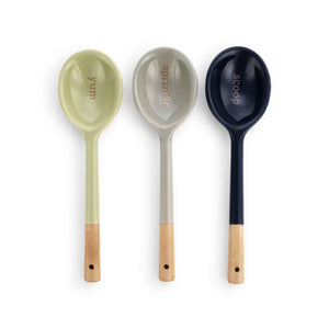 Ceramic Serving Spoons - Set of 3
