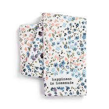 Load image into Gallery viewer, Tiny Floral Kitchen Towel &amp; Tasting Spoon Set