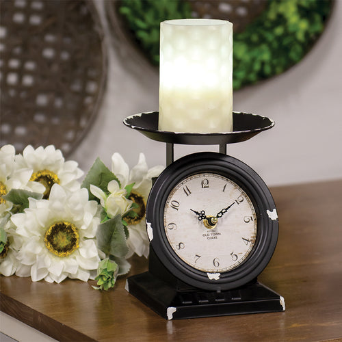 Farmhouse Old Town Scale Clock