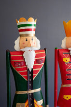 Load image into Gallery viewer, Painted Metal and Wood Nutcracker