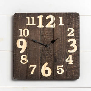 Wood Block Clock
