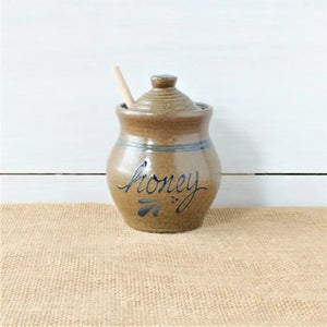 Handmade Pottery Honey Pot