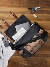 Load image into Gallery viewer, Sebastian Up-Cycled Canvas Men&#39;s Messenger Bag