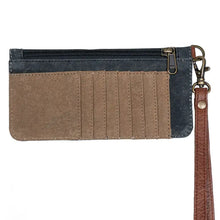Load image into Gallery viewer, Live Love Wander Canvas Wristlet Black