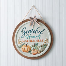 Load image into Gallery viewer, Grateful Hearts Gather Here Sign